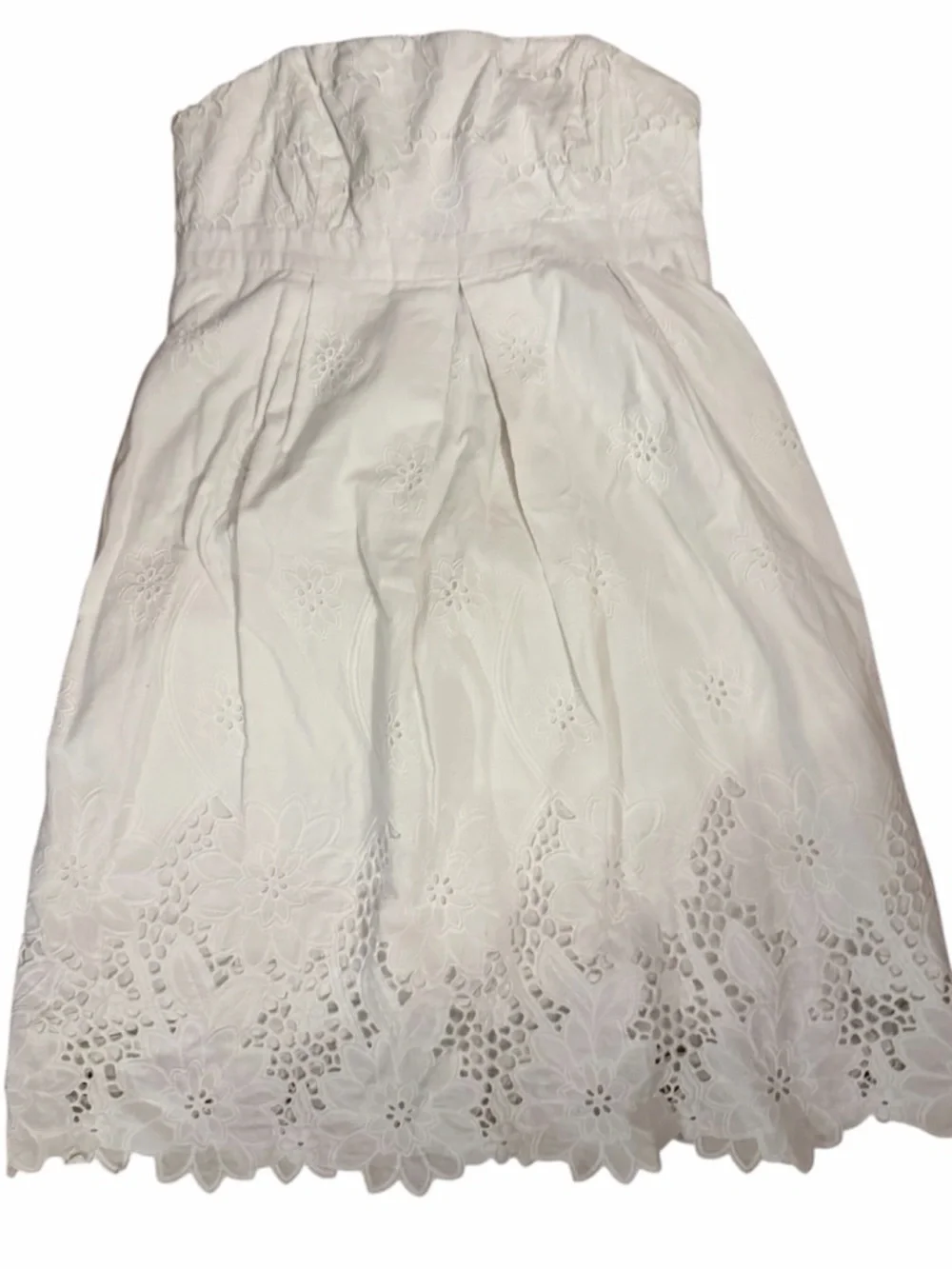 Lilly Pulitzer White Strapless Eyelet Dress - Picture 6 of 6